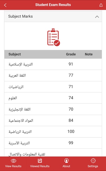 Student Exam Results - Preview 1