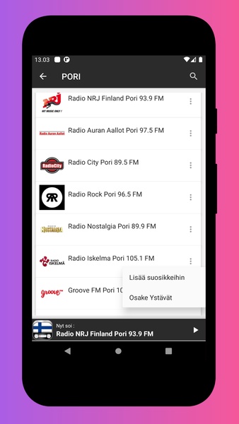 Radio Finland - Finnish Radio Stations - DAB Radio - Preview 1