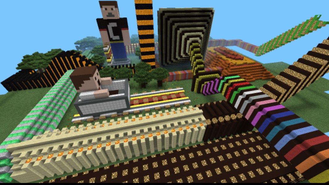 Illusian roller coaster map for mcpe - Preview 8