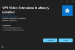 VP9 Video Extensions screenshot 1