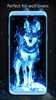 Ice Fire Wolf Wallpaper screenshot 7