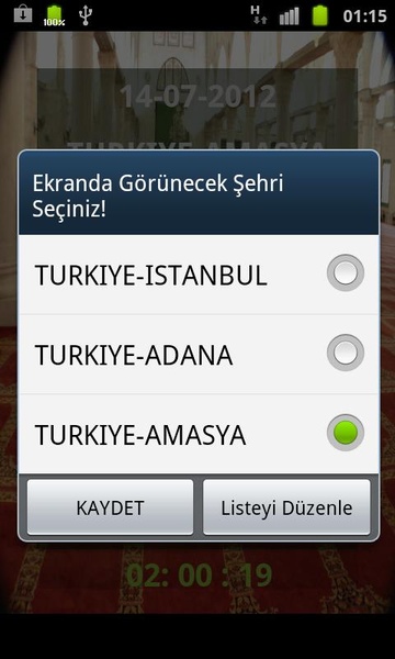 Namaz Vakitleri - Preview 1
