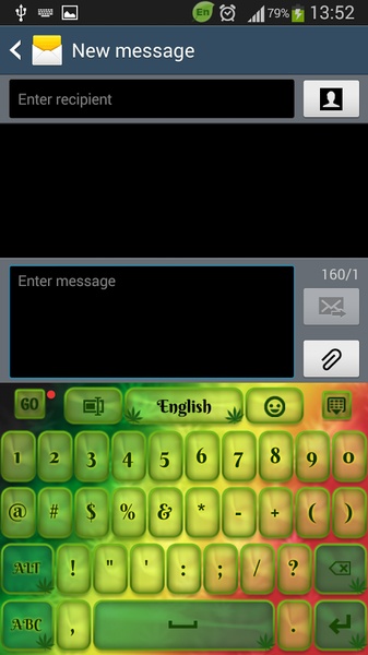 GO Keyboard Rasta Theme - Preview 5