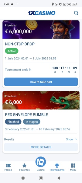 One Casino screenshot