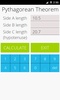 Pythagorean Theorem Calculator screenshot 2