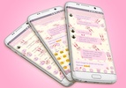 SMS Messages Rabbit Pink Theme screenshot 8