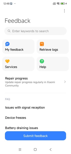 Services & feedback - Preview 1