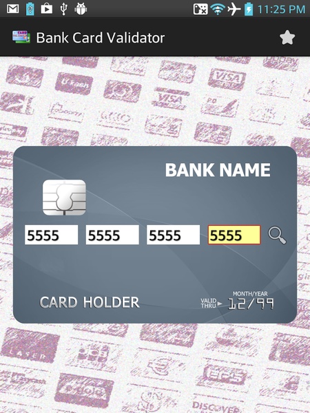 Bank Card Validator - Preview 2