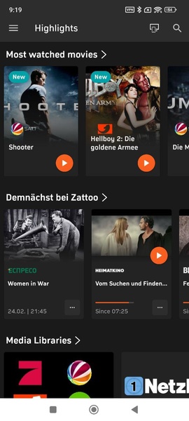 Zattoo - Preview 5