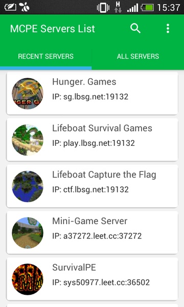 MCPE Servers List - Preview 5