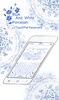 TouchPal SkinPack Blue and White Porcelain screenshot 2