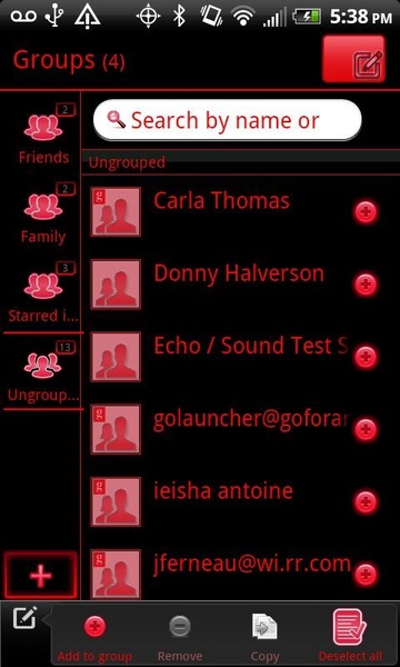 GO Black Red Theme - Preview 2