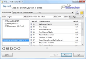 DVD Audio Extractor screenshot 1