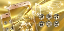 Gold Silk Glitter Theme: Dynamic Luxury music screenshot 2