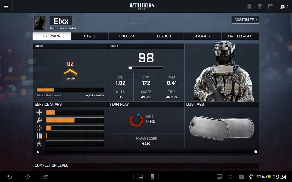 Battlefield BF4 Stats (APK) - Review & Download