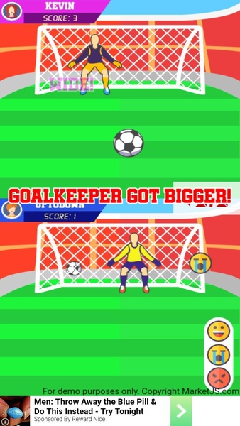 Penalty Kick - HTML5 Game For Licensing - MarketJS