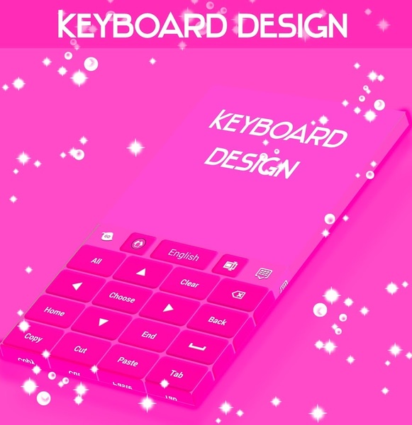 Keyboard Design Pink - Preview 1