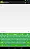 GO Keyboard Green Glitter Theme screenshot 4