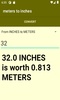 meters to inches converter screenshot 2