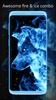Ice Fire Wolf Wallpaper screenshot 6