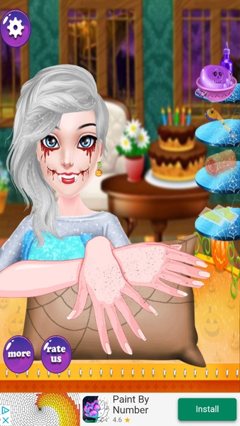 Halloween Princess Makeover Salon - Girls Game - Preview 2