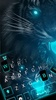 Blue Neon Tiger Keyboard Theme screenshot 4