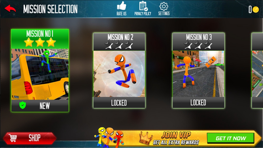 Flying Hero Stickman - Preview 3