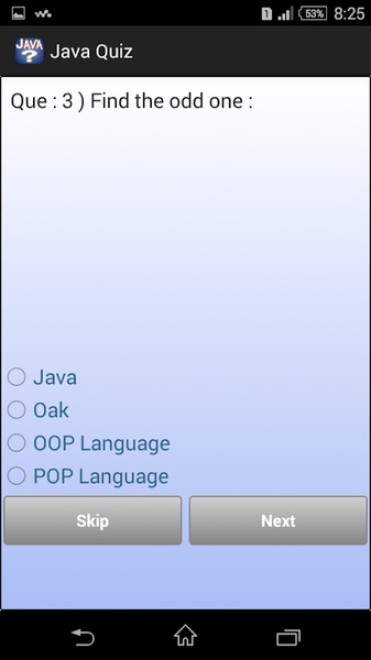 Java Quiz - Preview 5