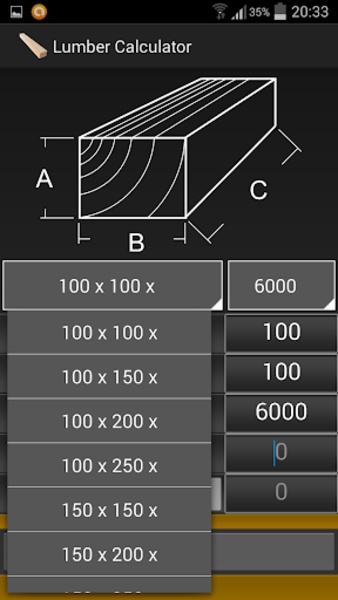 Lumber Calculator - Preview 20