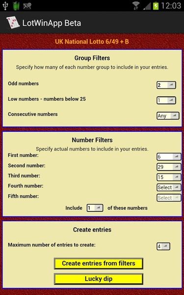 LotWinApp Beta - Preview 2