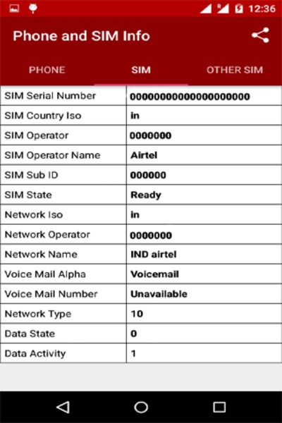 Phone and SIM Info - Preview 2