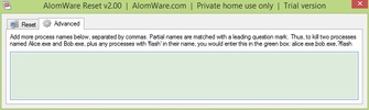 AlomWare Reset screenshot 1