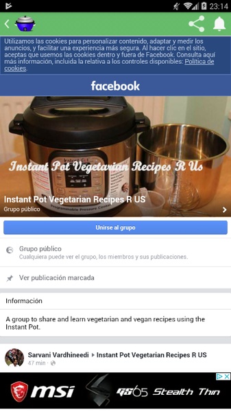 Facebook Groups Instant Cooking - Preview 5