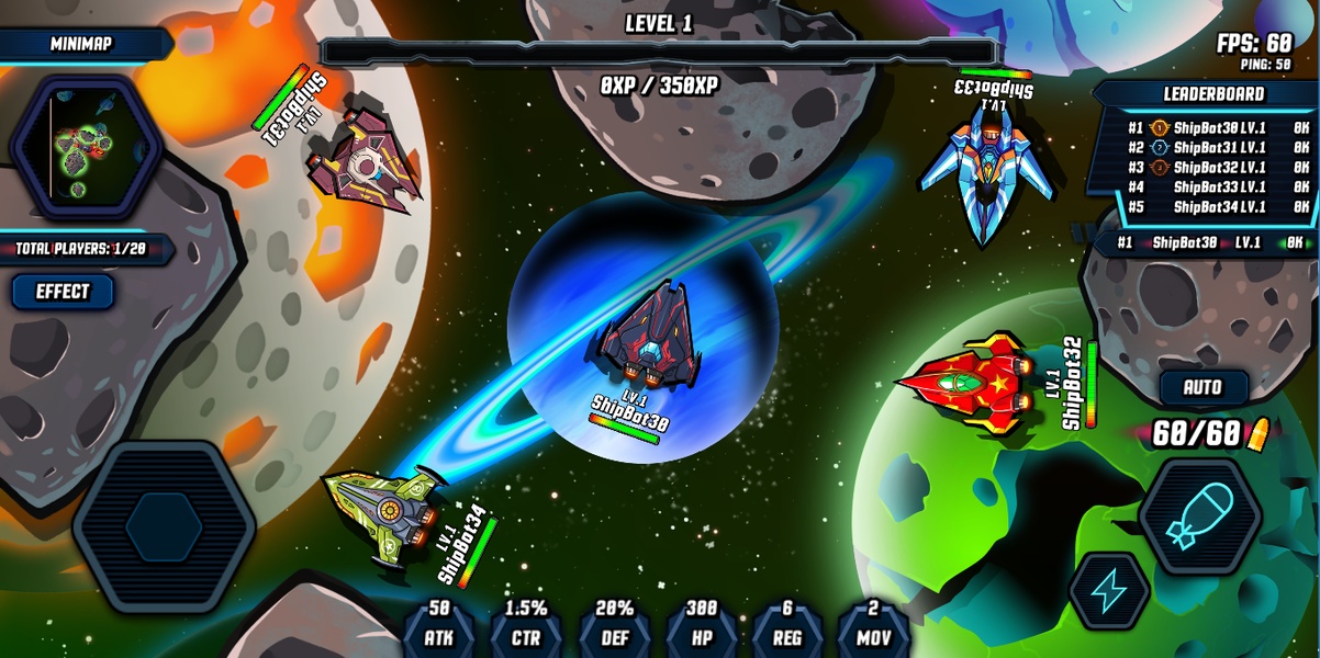 Spaceship Fighter Online - Preview 1