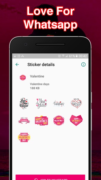 Love stickers For whatsApp - Love WAStickerApps Fo - Preview 2