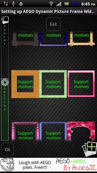 AEGO Dynamic Picture Frame Widget Free - Preview 1