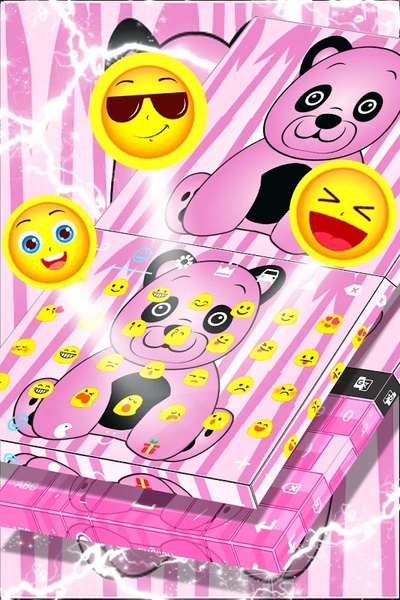 Pink Panda Keyboard - Preview 1