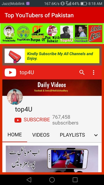 Top YouTubers of Pakistan - Preview 2