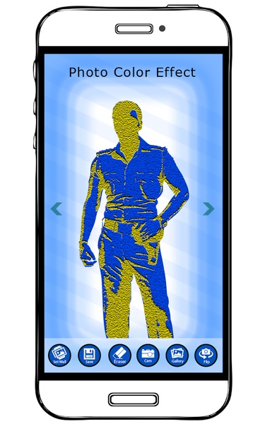 Men Police Dress Photo Suit - Preview 3