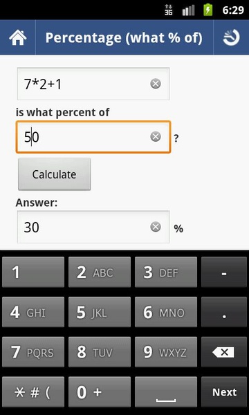 Percent Calculator (Free) - Preview 1