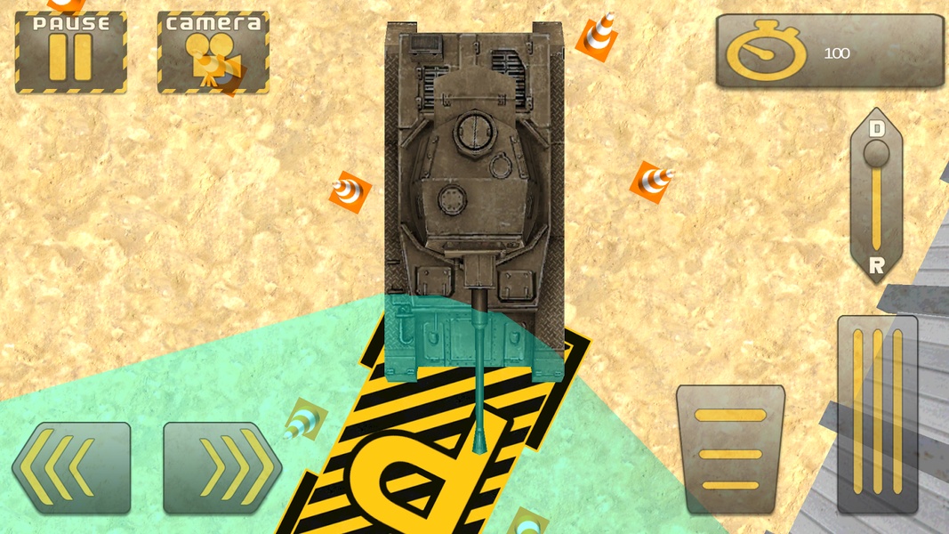 3D Army Tank Parking - Preview 4