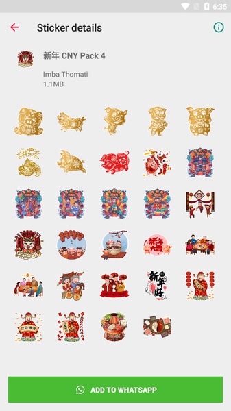 Chinese New Year Stickers for WhatsApp - Preview 5