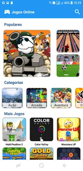 Download do APK de Jogos Online Grátis para Android