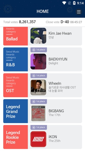 The 30th SMA Official Voting App - Preview 6