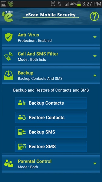 eScan Mobile Security for Android - Preview 6