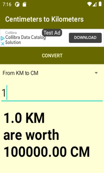 Centimeters to Kilometers converter - Preview 2