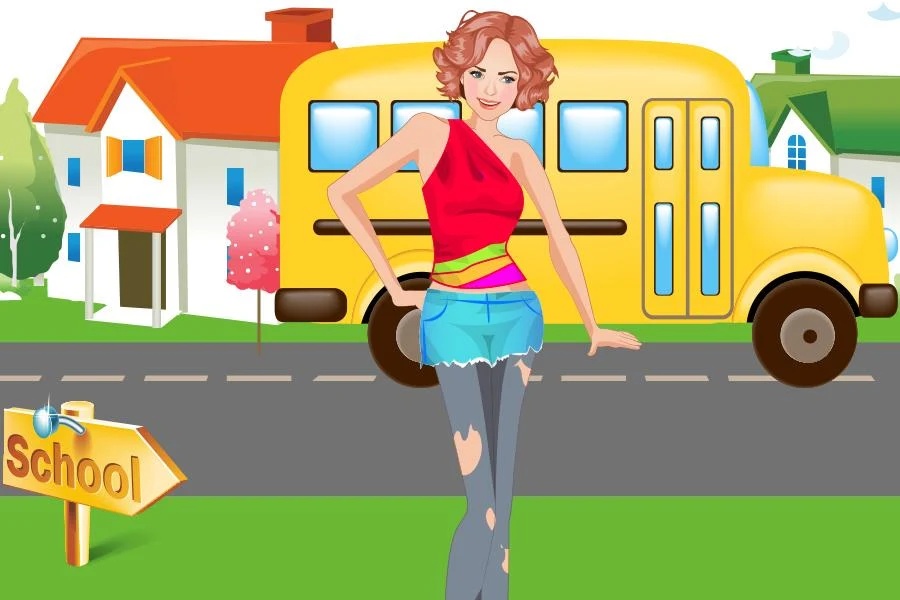 School Fashion Dresses - Preview 1