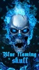 Blue Flaming Skull Live Wallpaper 2019 screenshot 3