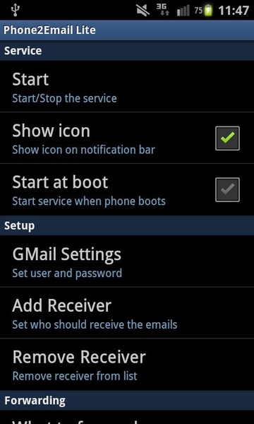 Phone2Email Lite - Preview 4