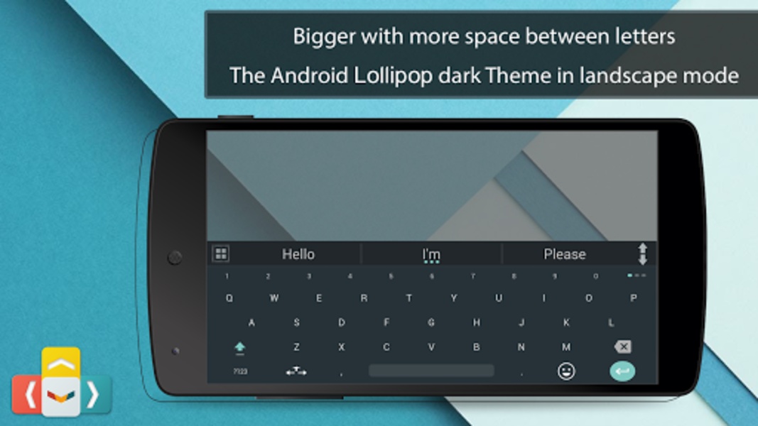 ai.type Lollipop dark Keyboard - Preview 1